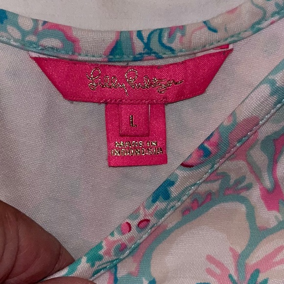 Lilly Pulitzer Kinsey Dress Sleeveless Fit and Flare in Resort White Love Bug - Picture 12 of 14